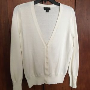 Winter White Button Up Cardigan Size M